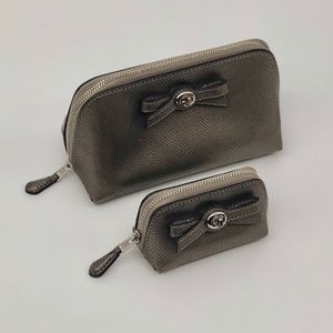 COACH 2 piece cosmetics bag